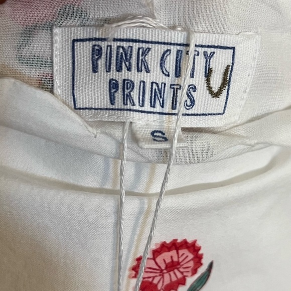 Pink City Prints Tuckernuck Mini Blossom Crete Dress Sz S - Picture 11 of 15